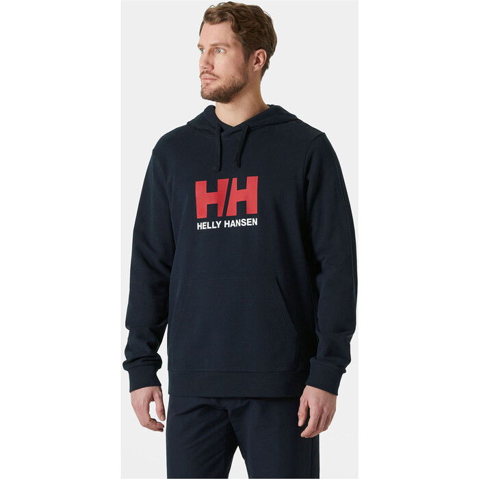 2024 Helly Hansen Mens Logo Hoodie 2.0 30394 - Navy